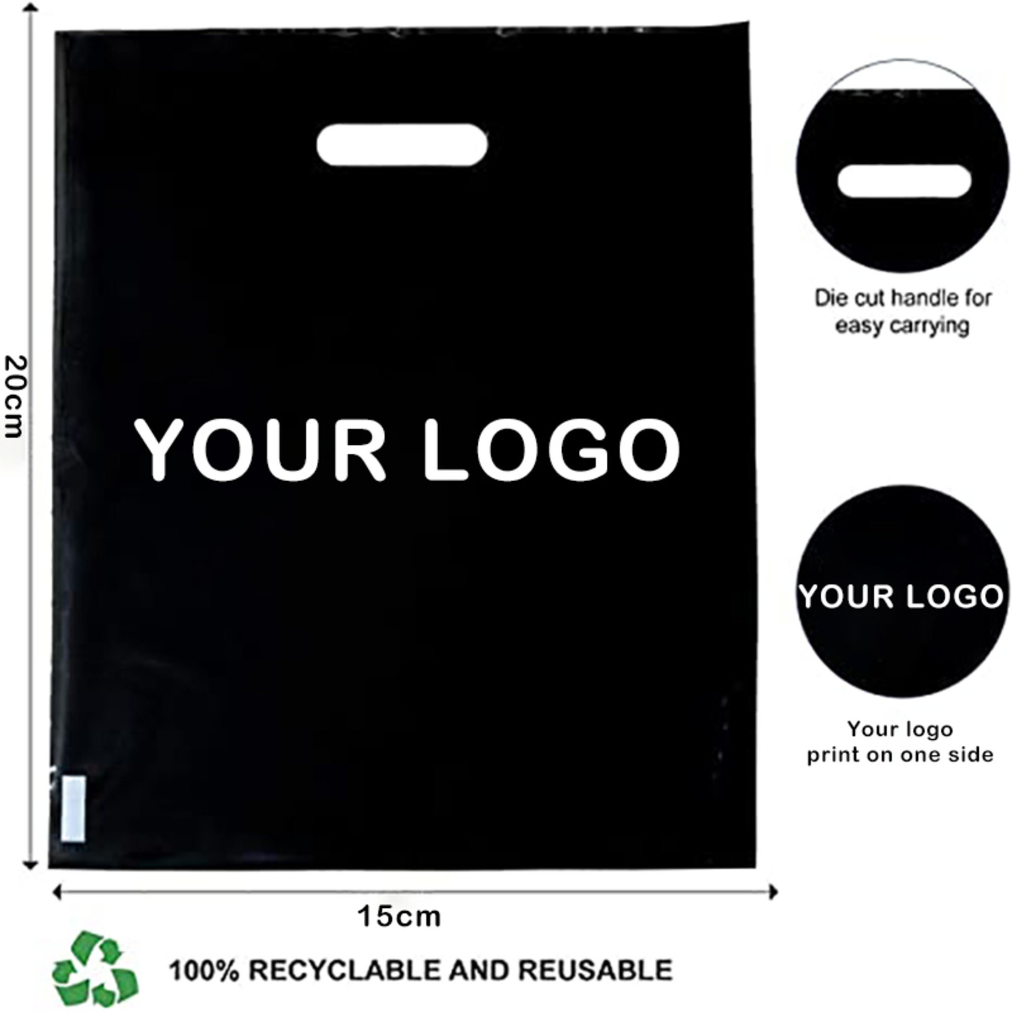100500 Pcs Your Logo Shopping Bags Custom Logo Bags Logo Shopping Bag