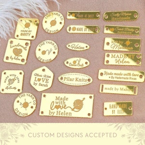 50Pcs Custom Clothing Labels, Personalized Tags, Acrylic Sewing Label, Knitwear Labels, Sewing Tags, Boutique Tag, Personalized Gifts
