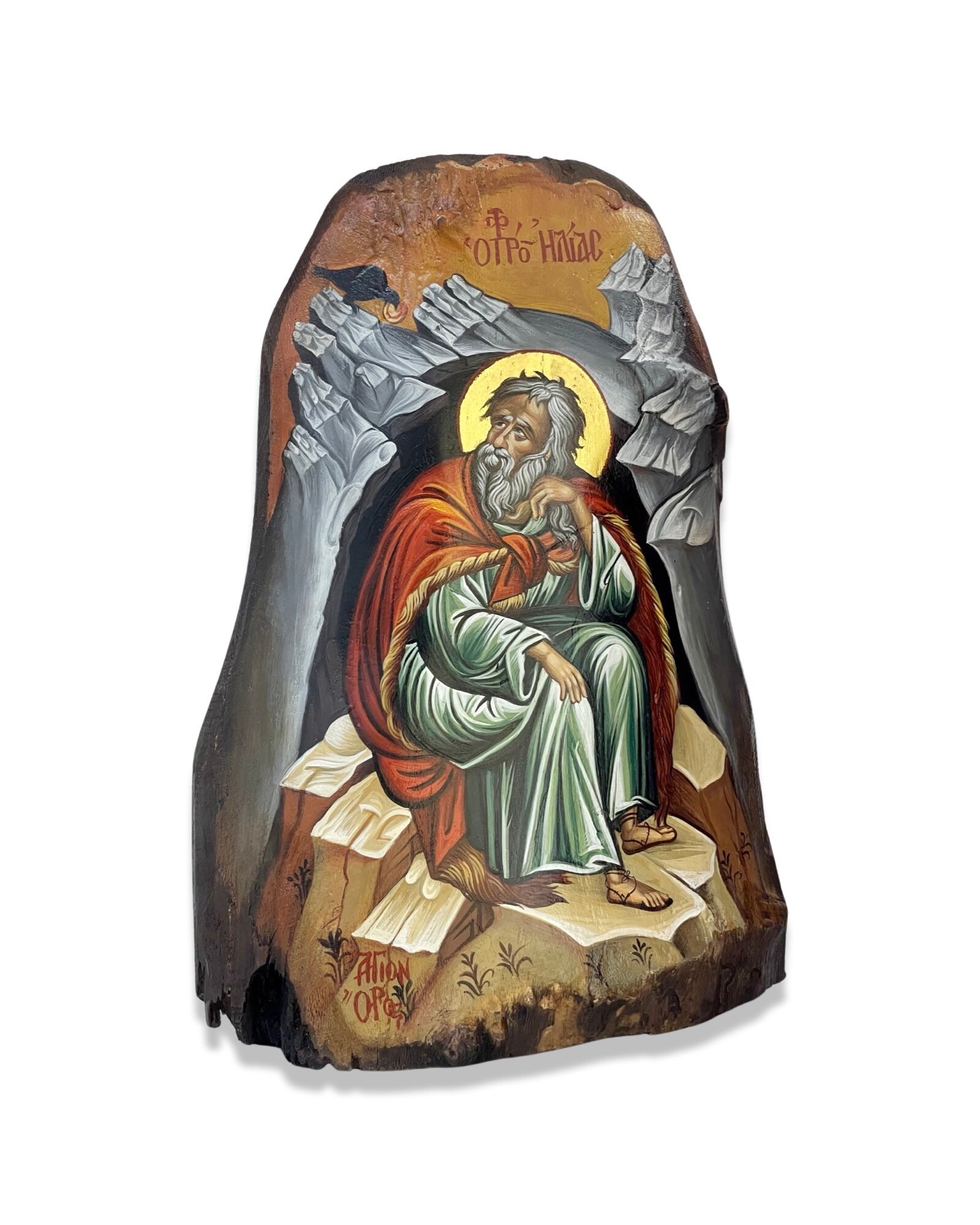 Prophet Elias hand made icon