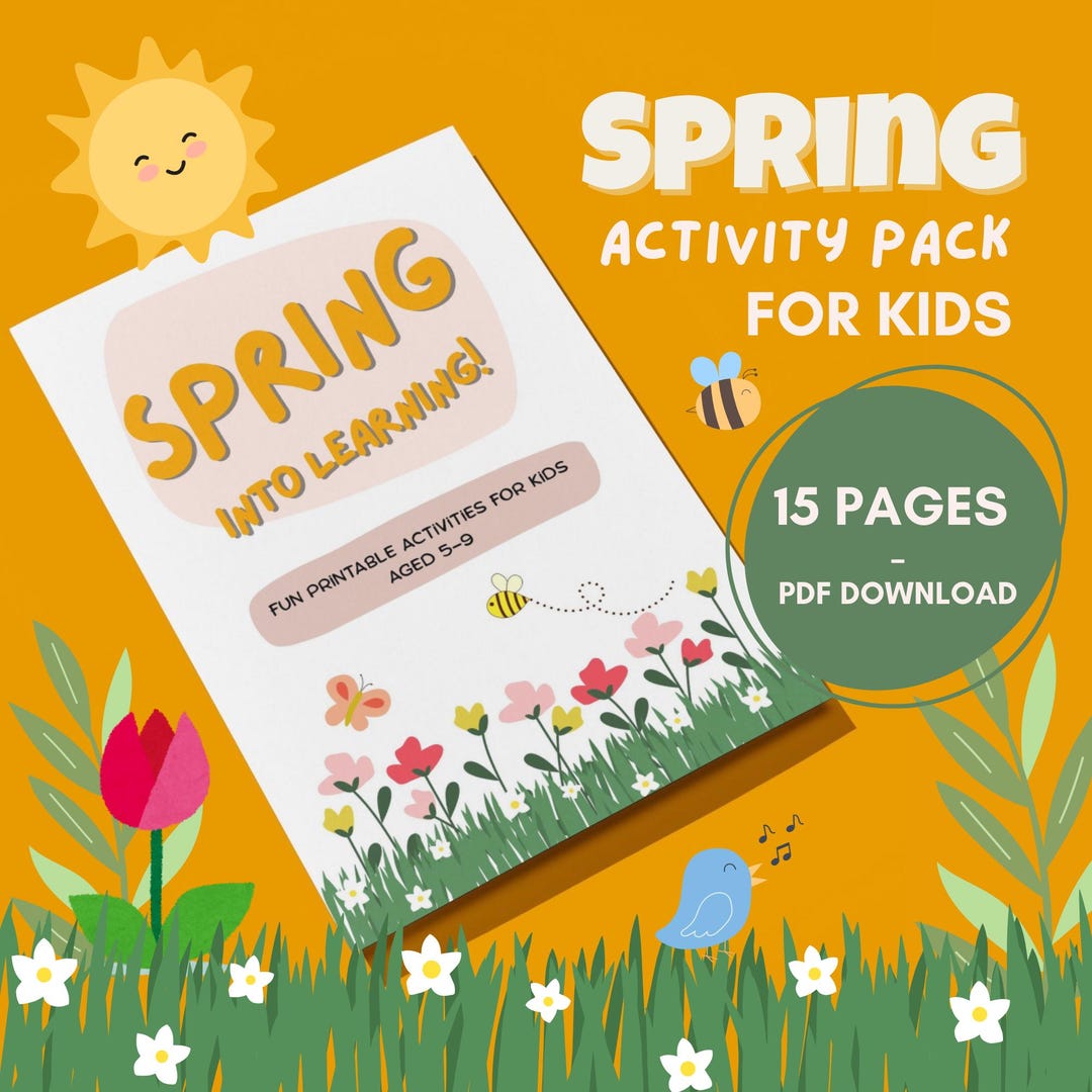 Spring Activity Pack for Kids | Printable Worksheets, Coloring Pages ...