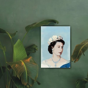 Queen Elizabeth Wall Print , Wall Decor, Large Printable Art, Downloadable Prints, Digital Download Print, Downloadable Poster