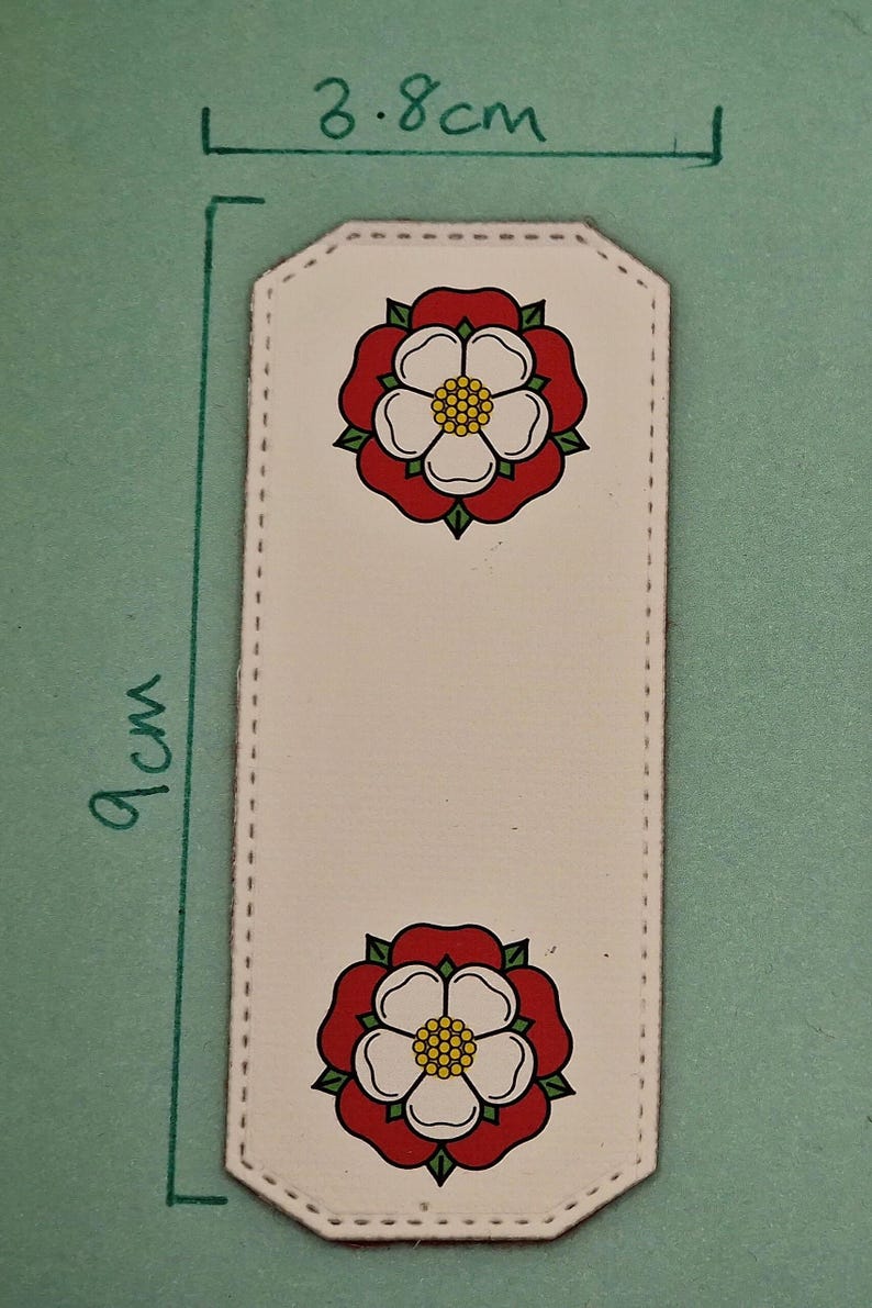 Tudor Rose Magnetic Canvas Bookmark. Henry 8th, Anne Boleyn, the tudors. - Delivered Duty Paid to USA. image 4