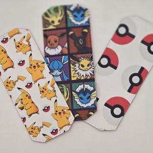 Pocket Monster Eeveelutions Bookmark. Pika. Ball. Magnetic Bookmark. - Delivered Duty Paid to USA.