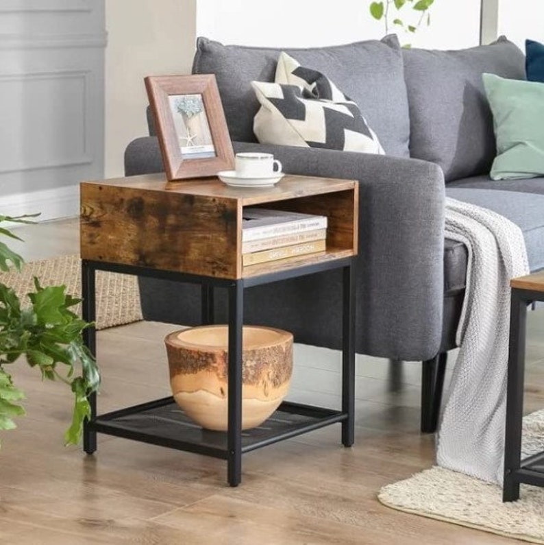 Sidetableslim End Table22.8 Inch Tall End Table With Etsy