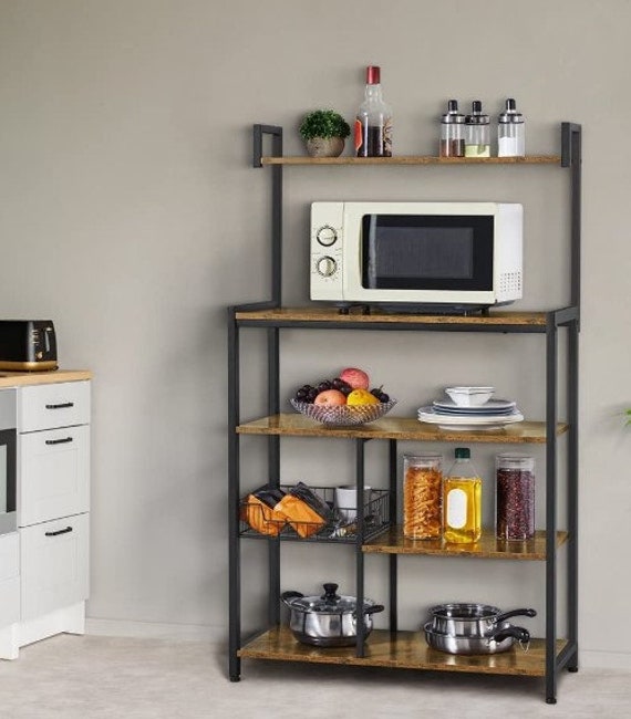 Kitchen Bakers Rackutility Storage Shelf Unit With 4 Storage Etsy