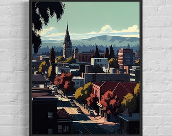 Berkeley California Art Print - Berkeley Poster Artwork