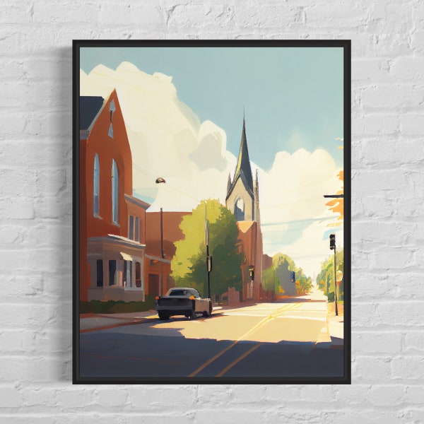 Naperville Illinois Art Print - Naperville Poster Artwork