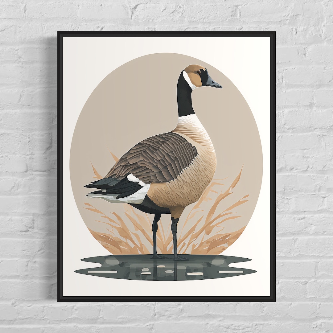 Goose Art Print Goose Vintage Poster Artwork, Goose Retro Wall Art ...