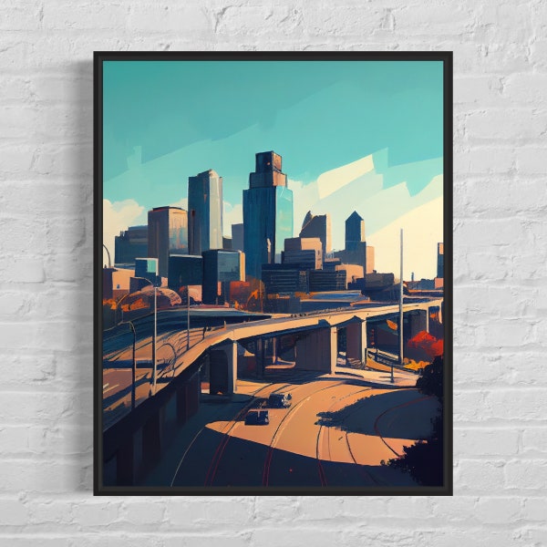 Minneapolis Poster Etsy