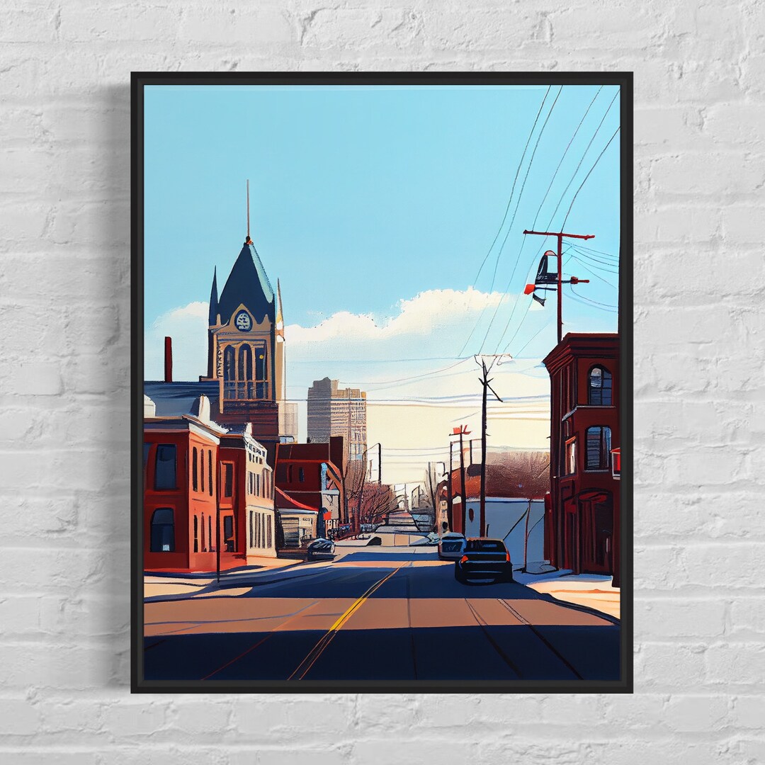 Joliet Illinois Art Print Joliet Poster Artwork Etsy