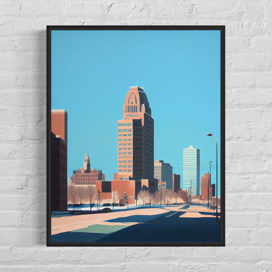 Dayton Ohio Art Print Dayton Poster Artwork Etsy
