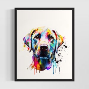 Labrador Retriever Watercolor Art Print by Artist - Hand Signed Limited Edition Dog Painting