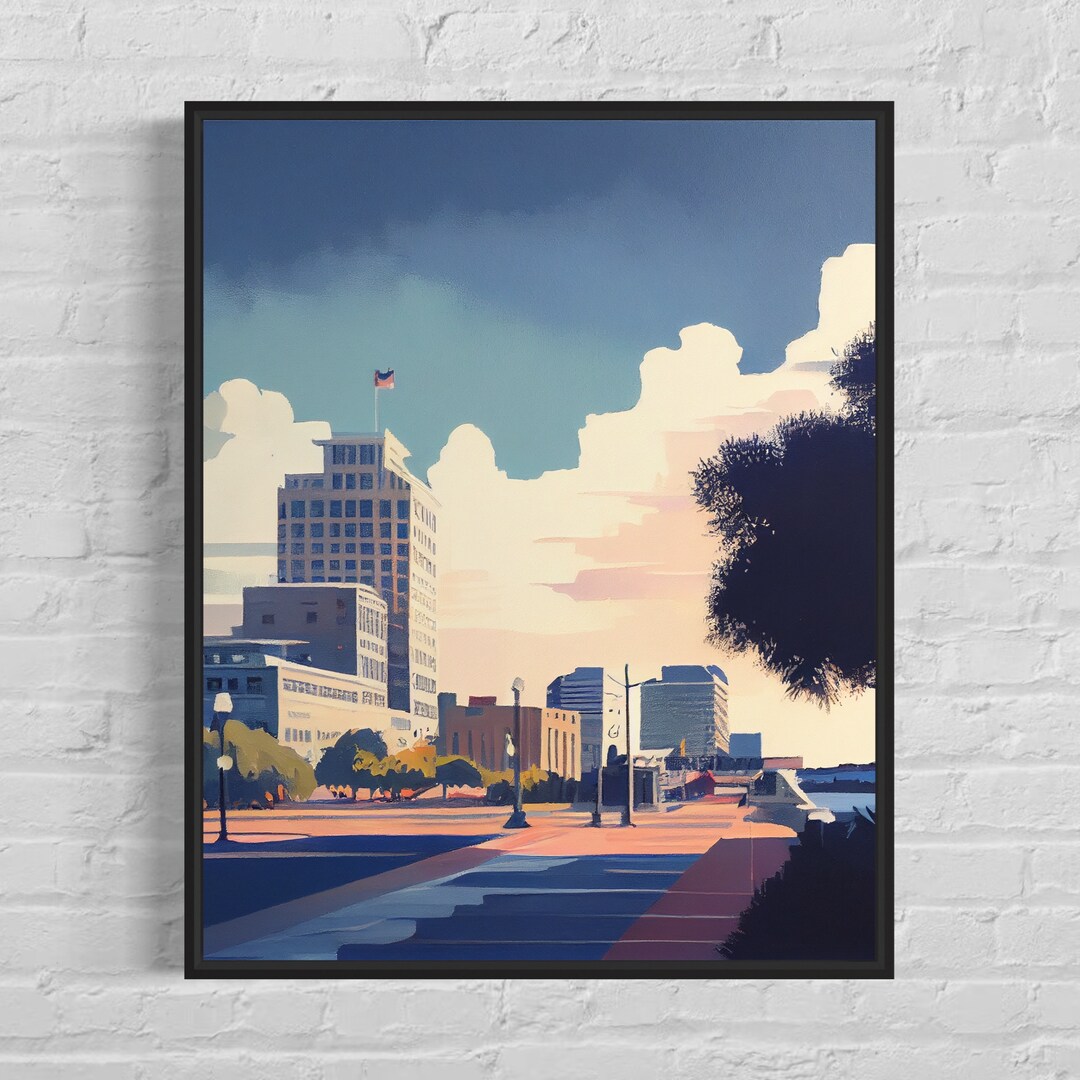 Mobile Alabama Art Print Mobile Poster Artwork Etsy