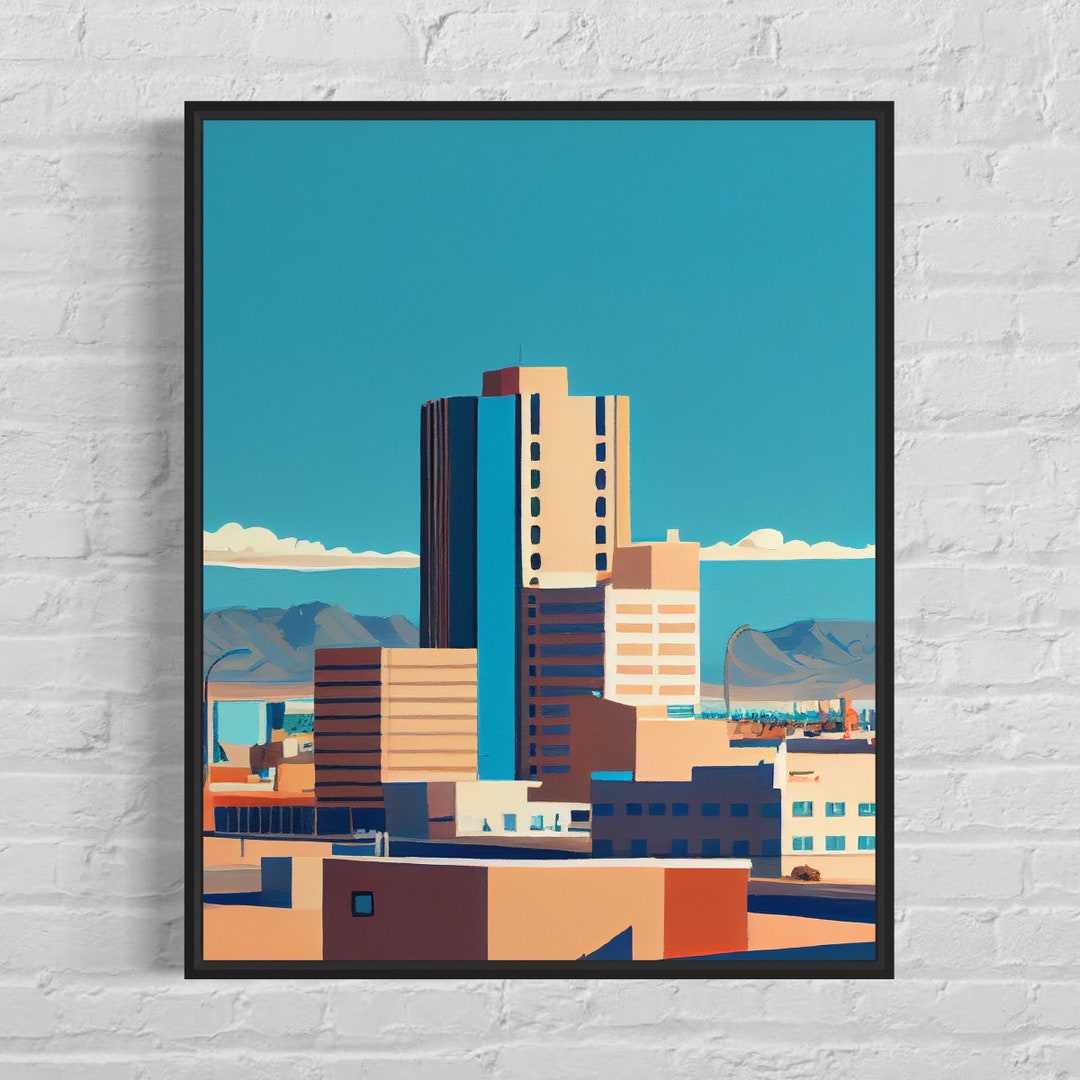 Albuquerque New York Art Print Albuquerque Poster Artwork Etsy
