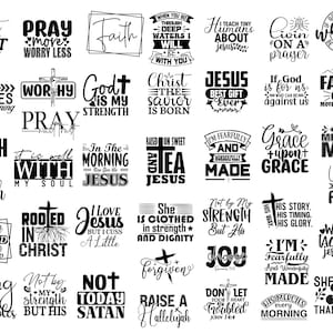 190+ Christian Svg Bundle, Religious Svg, Scripture Svg, Bible Verse Svg, Blessed Svg, Jesus Svg, God Svg, Faith Svg, Christian Quotes Svg