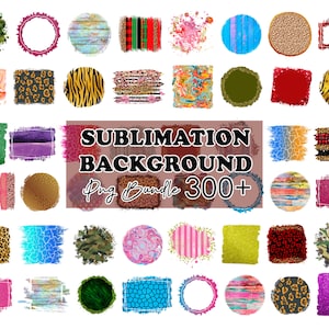 Sublimation Background Bundle, Sublimation Design, Transparent Background, Background Bundle, Clipart, Various Backgrounds, Commercial Use