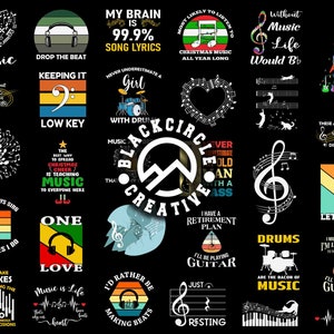 Music Lover Svg Bundle, Music Svg Bundle, Musical Svg, Music Lover Shirts, Music Quotes Svg, Retro Music Quotes Svg, Svg Craftor, Svg Bundle