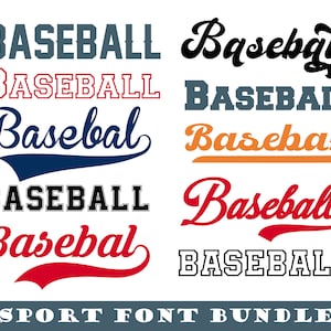 Jersey And Sports Font Bundle, Font Bundle Svg, Baseball Font svg, Baseball Alphabet, Baseball Letters, Distressed Varsity Letters