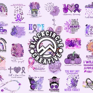Alzheimer&#39;s Awareness Png Bundle, Alzheimer&#39;s Disease Png, Purple Ribbon Png, Memories Matters, Alzheimers Warrior, Alzheimer&#39;s Support