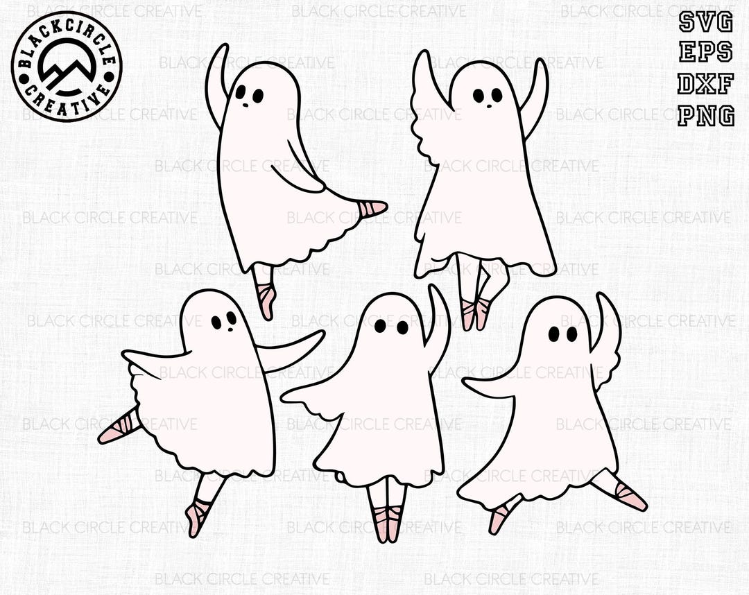 Pas De Boo-rée Svg, Cute Ballet Ghost Svg, Spooky Dance Teacher Svg ...