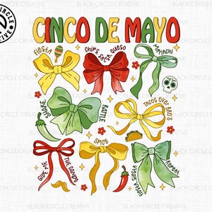 Cinco De Mayo Coquette Bow Png, Tequila México Png, Tacos Margarita Png, Nacho Average Fiesta, Festa Mexicana, Festival 2025 Png,Garota Mexicana