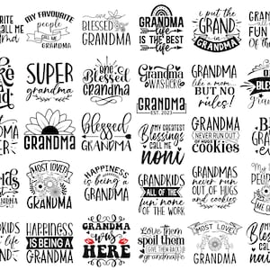 Grandma Svg Bundle, Grandparents Svg, Nana Svg Bundle, Grandkids Svg, Grandma Life Svg, Mimi Svg, Grandmother Svg, Mothers Day Svg, Mom Gift