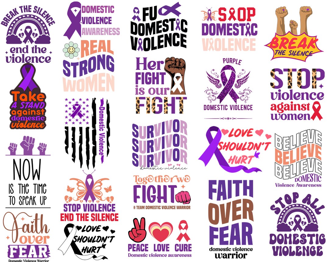 Domestic Violence Svg Bundle, Domestic Awareness Svg, Domestic Abuse