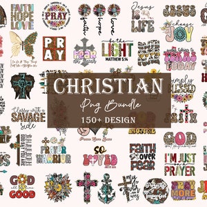150+ Christian Png Bundle, Christian Png, Jesus Png, Christian Quotes, Religious Png, Christian Floral Png, Christian Retro, Sunflowers Png