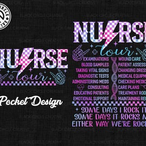 Retro Nurse Tour Png, Trendy Nurse Life Png, Some Days I Rock it Png, Cool Nurse Gift, Funny Nurse Shirt, Nurse Stuff Png, Nurse Doodles Png