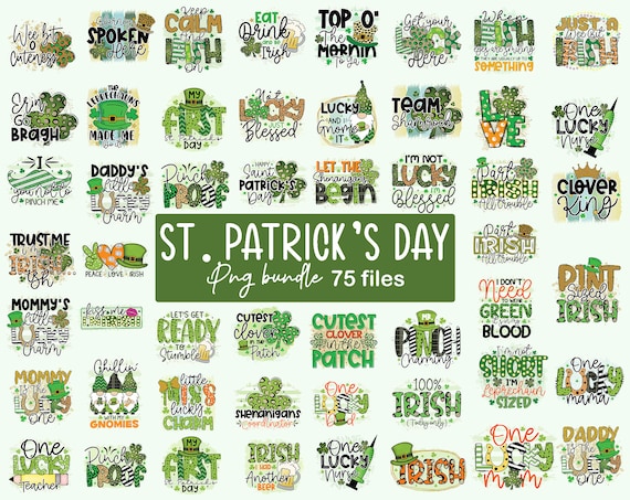 70+ St Patricks Day Png Bundle, St Patrick&#39;s Day Png, Lucky Mama Png, Happy St Patrick&#39;s Day, Shamrocks Png, Irish Png, Patricks Day png