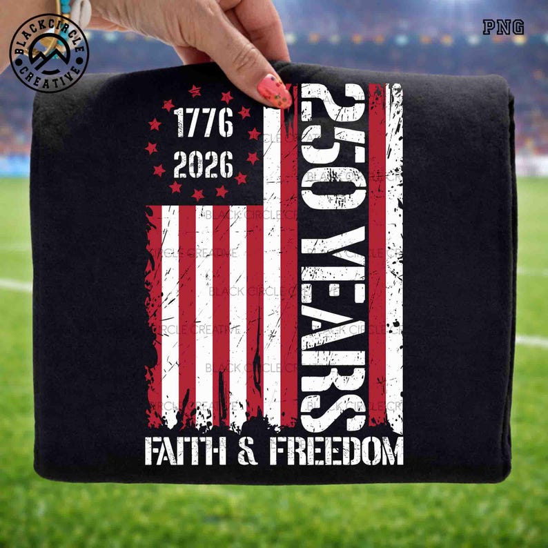 USA 250 Years Png, Faith and Freedom Png, Patriotic Cross Png, 1776 2026, America Flag Png, Christian America, Jesus Png, Fourth of July Png image 5