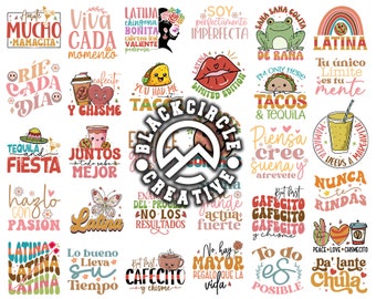 Latina Svg Design Bundle, Chingona Svg, But First Cafecito y Chisme Svg, Mexican Funny Quotes, Funny Latina Svg, Latina Quotes Svg