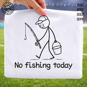 Fishing Stick Figure - Etsy