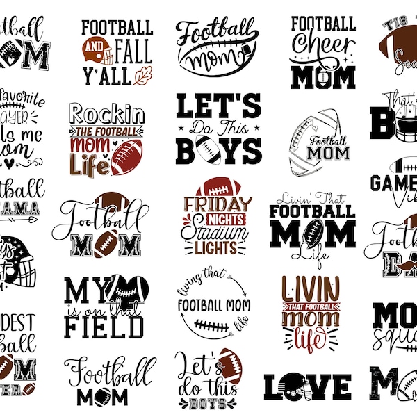 Football Mom Svg Bundle, Sport Mom Svg, Football Svg Quote, Football Shirt Svg, Momlife Svg, Mothers day Svg, Svg for cricut, Mom Svg Bundle