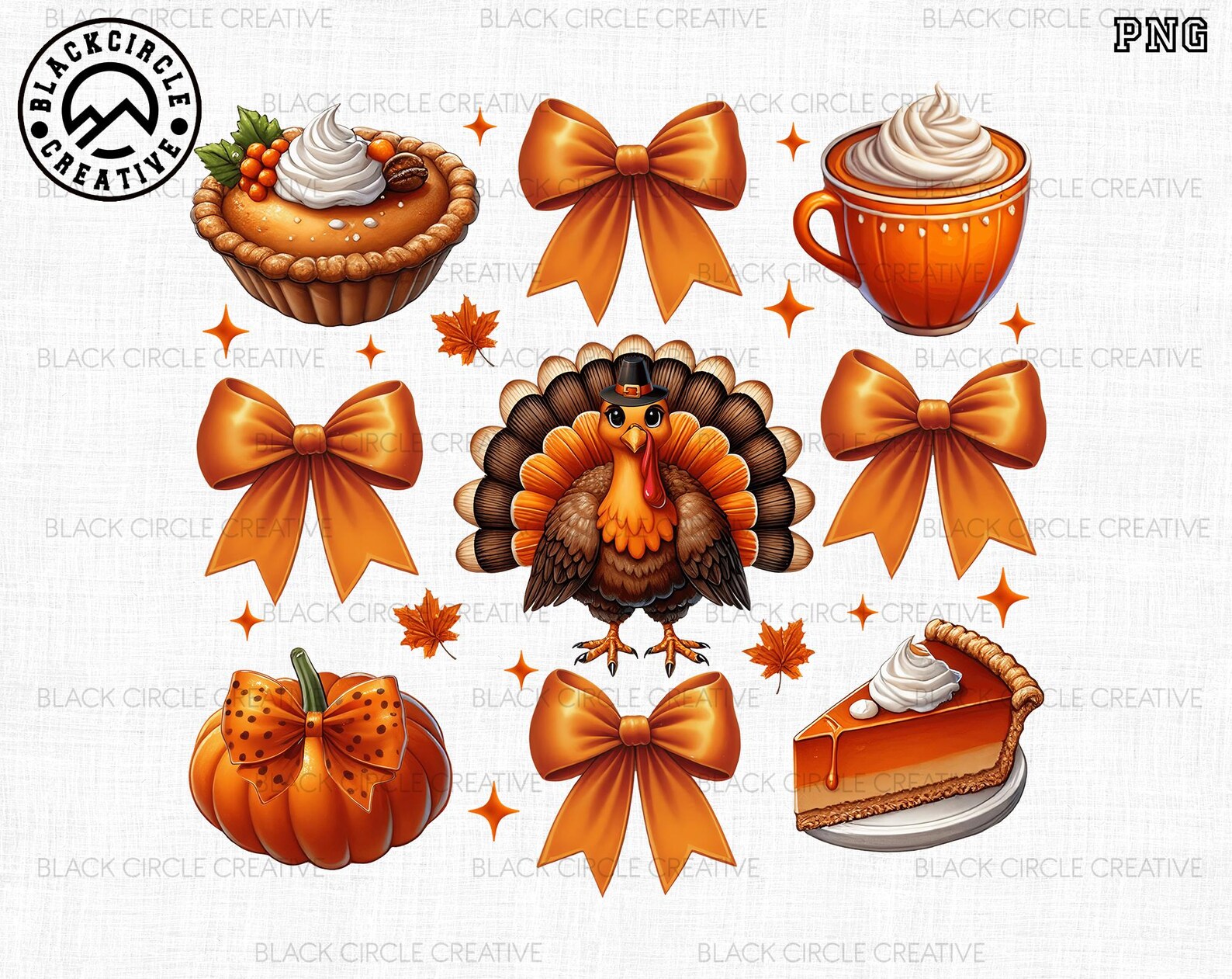 Cute Coquette Bow Turkey Pumpkin Pie Thanksgiving Png, Thanksgiving ...