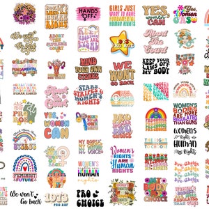 Big Bundle Women Rights Png, Strong Woman Png, Feminist Future, Girl Power Png, Positive, Self Love Png, Mental Health Png, Female Right Png