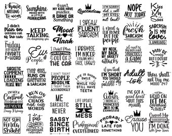 200+ Big Set Sarcastic Svg Bundle, Funny Svg Bundle, Sarcasm svg, Sassy Svg Bundle, Funny Sayings Svg, Sarcastic Png, Sarcastic Sayings Svg