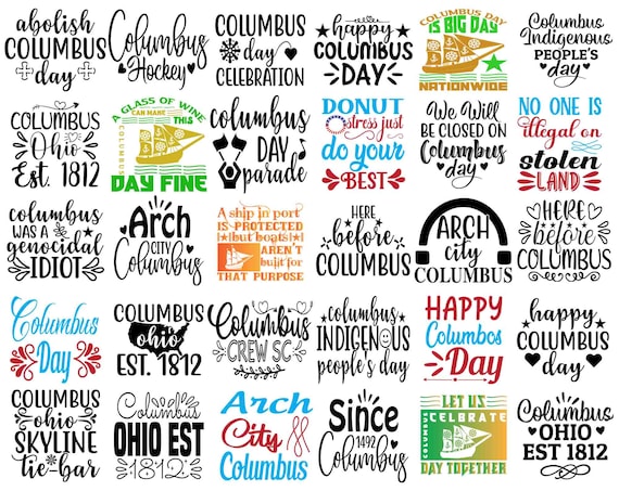 Happy Columbus Day Svg Bundle, Columbus day Printable Design, Columbus Day Svg Bundle, Columbus Day Svg, America Svg, Adventure Svg