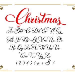 Christmas Font Bundle, Cricut Fonts, Farmhouse Fonts, Script Fonts ...