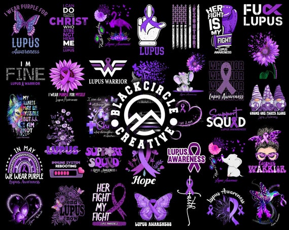 Lupus Awareness PNG Bundle, Lupus Cancer Png, Lupus Warrior Png, Purple Ribbon Png, Nobody Fights Alone, In May Wear Purple Png