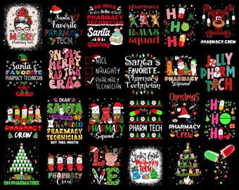 26 Christmas Pharmacy Tech Png Bundle, Pharmacist Christmas Png, Pharmacist Bundle, Pharmacy Technician Christmas, Happy Christmas Png