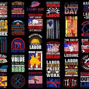 Labor Day Png Bundle, Happy Labor Day Png, Vintage Design Png, Workers Day Png, Patriotic Labor Day Png, America Png, USA Labor Day, Worker