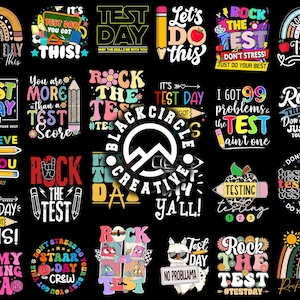 Testtag Png Bundle, Testtag Sublimation, Zustandsprüfung Png, Testtag Bündel, Lehrerteam Png, Testzitate, Letzter Schultag Png