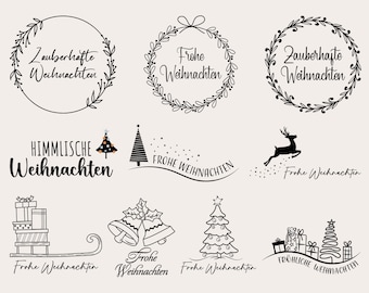 Weihnachten Plotterdatei SVG Bundle