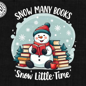 Beaucoup de livres de neige au format png, La neige peu de temps png, bonhomme de neige lisant des livres Png, saison d'hiver png, bibliothécaire Noël png, Noël livresque png