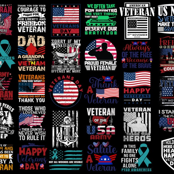 Veteran Svg Bundle, Military Svg Bundle, Patriotic Svg Bundle, Army Veteran Svg Bundle, Soldier Svg, US Army Svg, Memorial Day Svg, Cricut