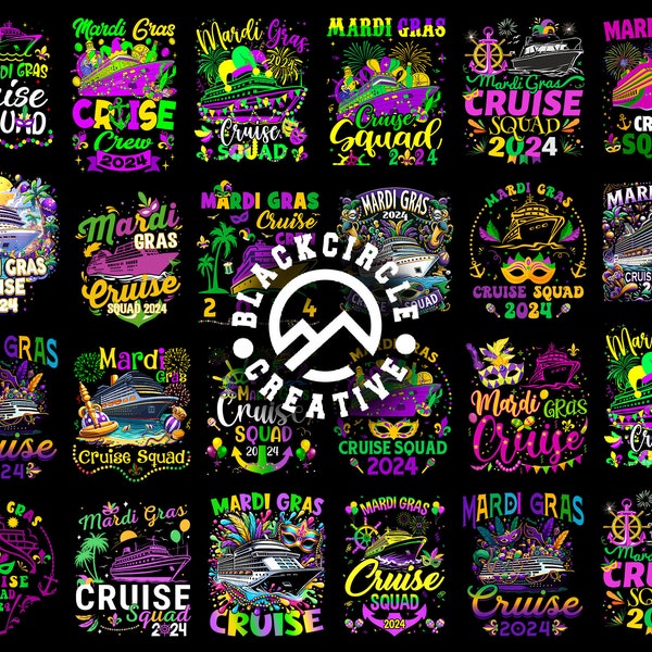 Mardi Gras Cruise 2024 Png Bundle, Happy Mardi Gras Png, Mardi Gras Cruise Squad Png, Cruise Squad Png, Mardi Gras Parade, Vacation 2024 Png