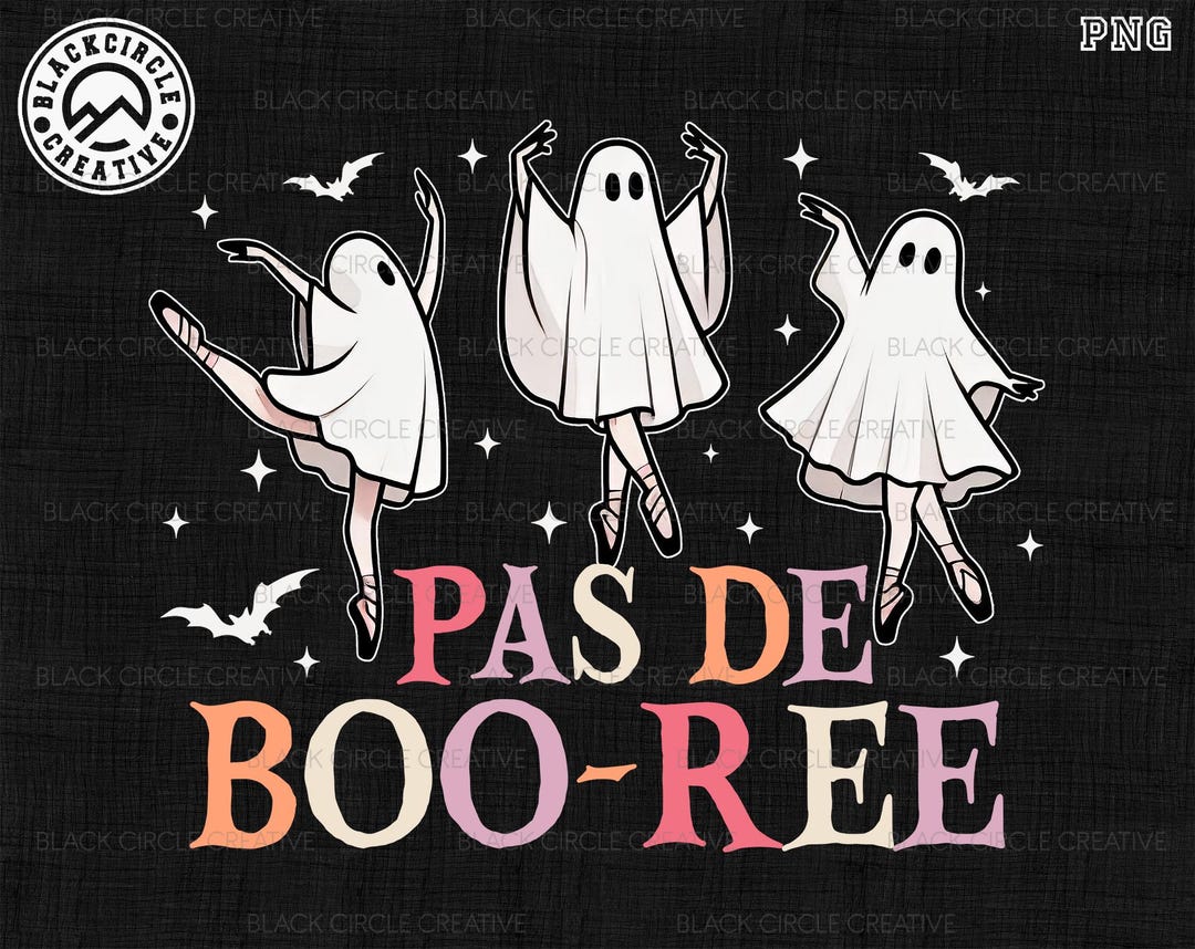 Pas De Boo-ree Png, Ghost Ballet Dancer Png, Halloween Dance Teacher ...
