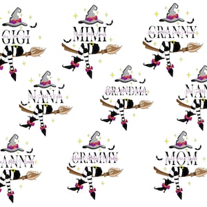 Personalized Family Witch Halloween Svg Bundle, Halloween Custom Svg, Spooky Season Svg, Family Shirt,Witch Family Svg, Broom Witchcraft Svg