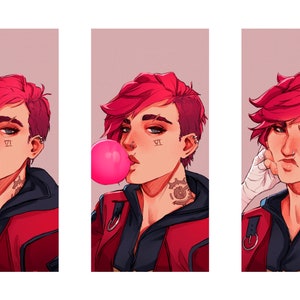 Arcane Vi Bubblegum art print | League of Legends